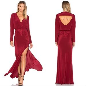 NEW Stone Cold Fox Alabama Red Lace Maxi Dress